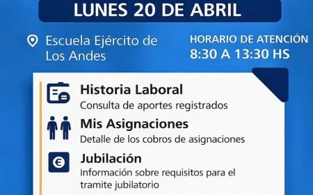 El próximo 20 de abril, ANSES en Villa Seca.