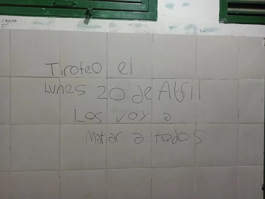 El Valle de Uco y Zona Sur, en alerta Roja por amenzas en instituciones educativas.