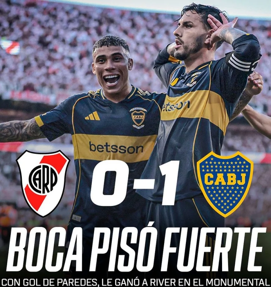 Primer Superclásico fue para Boca, de visitante.