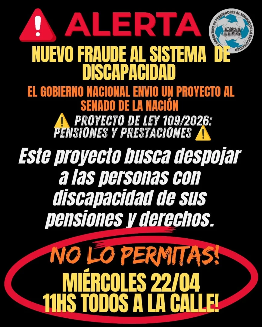 Continua la grieta entre LAS INSTITUCIONES DE DISCAPACIDAD Y el GOBIERNO NACIONAL.
