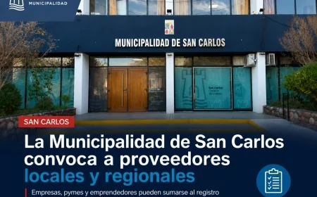 San Carlos convoca a proveedores para participar en las licitaciones municipales vigentes