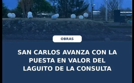 San Carlos pone en valor el Laguito de La Consulta: qué obras se están haciendo