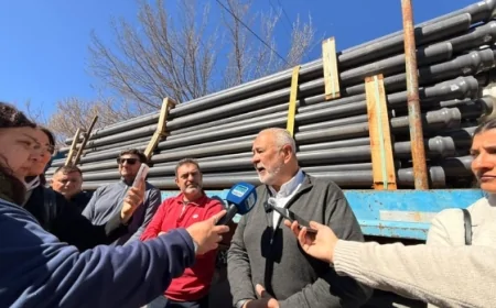 San Carlos avanza con la obra de agua potable que beneficiará a unas 500 familias del Loteo Moreno